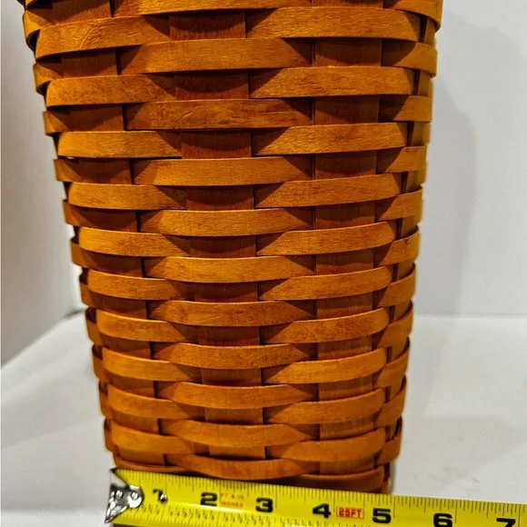 Longaberger Maple Wood Lidded Basket Set New - Picture 6 of 14